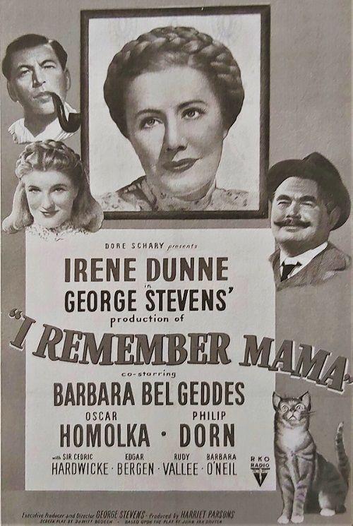 Plakat filma <em>Sjećam se mame</em> / <em>I Remember Mama</em>, RKO Radio Pictures, 1948.