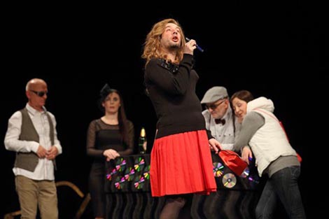 Kazalište slijepih i slabovidnih Novi život, Zagreb: Vojin Perić, A, kako vi vodite ljubav?, red. Vojin Perić uz pomoć ansambla