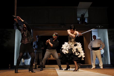 Hrvatsko narodno kazalište Ivana pl. Zajca, Rijeka, Talijanska drama: Sofoklo & Co., Antigone / Antigona, red. Ozren Prohić, foto: Dražen Šokčević