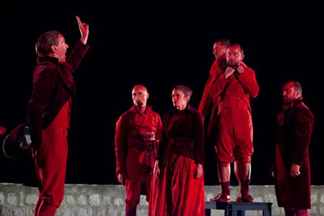 63. Dubrovačke ljetne igre: Festivalski dramski ansambl, Georg Büchner, Dantonova smrt, red. Oliver Frljić
