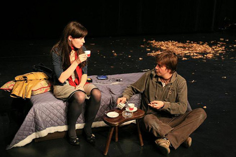 Glumačka družina Histrion, Zagreb: Amir Bukvić, Djeca sa CNN-a, red. Aida Bukvić (na slici Iva Mihalić i Amar Bukvić)