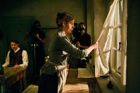 Schaubühne am Lehniner Platz, Berlin, Njemačka, August Strindberg, Gospođica Julija, red. Katie Mitchell, Leo Warner, foto: © Stephen Cummiskey