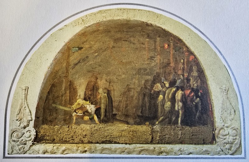 Mersad Berber – skica iz prizora predstave <em>Osman</em>, HNK u Zagrebu, 1992.