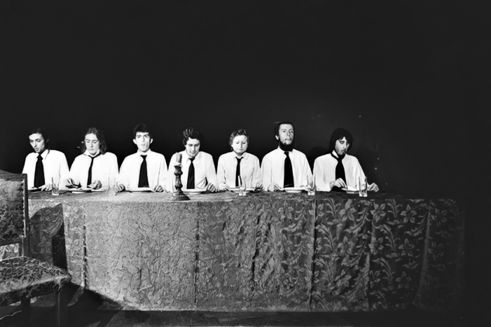 Premijerna izvedba autorskog projekta članova Kugla glumišta <em>Ljubav i pamćenje</em>, u Velikoj dvorani Teatra&TD, 1. lipnja 1976.