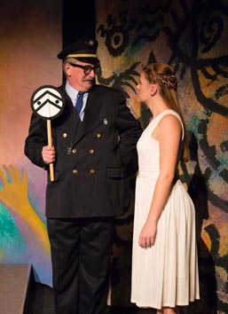 Kazališni studio mladih i ansambl Hrvatskog narodnog kazališta u Varaždinu: Mala princeza (po motivima romana Mali princ Antoinea de Saint-Exupéryja), red. Julia Klier, foto: Vida Žagar