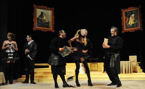 Kazalište Marina Držića, Dubrovnik: Jean-Baptiste Poquelin Molière, Mizantrop, red. Dražen Ferenčina, foto Željko Tutnjević