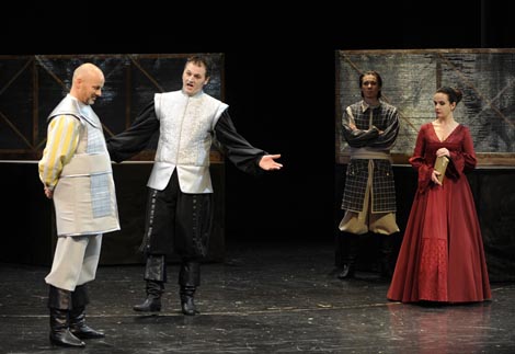 Darko Milas (Rajmund Montecuccoli, carski general), Igor Golub (Nikola Zrinski, grof i ban), Davor Dokleja (Josip, konjušar). Marina Kostelac (Sofija Löbel, žena Nikole Zrinskog); Hrvatsko narodno kazalište u Varaždinu: Vladimir Stojsavljević, Nikola Sedmi, red. Romano Bogdan, premijera 4. prosinca 2008.