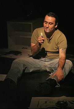 Teatar Exit, Zagreb: Igor Hamer, Samo jučerašnja vijest, red. Iva Srnec (na slici Igor Hamer)