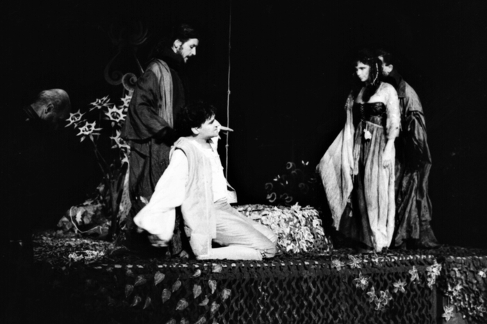 Marin Držić, <em>Tirena</em>, režija Ivica Kunčević, 1993. Kazalište Marina Držića Dubrovnik, gostovanje na Dubrovačkim ljetnim igrama, izvor fotografije: Arhiv Dubrovačkih ljetnih igara